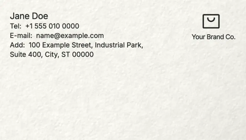 Back of the First Letter template