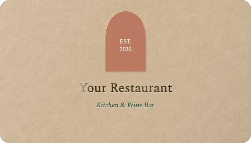 Front of the Harvest Table template