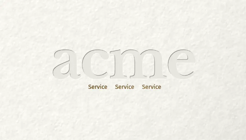 Front of the Hush template