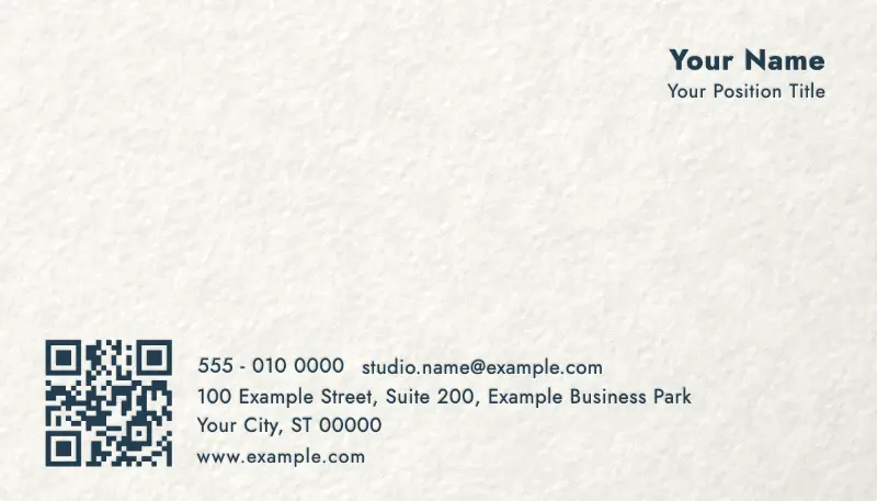Back of the Impress template