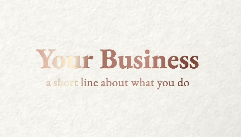 Front of the Rosewater template