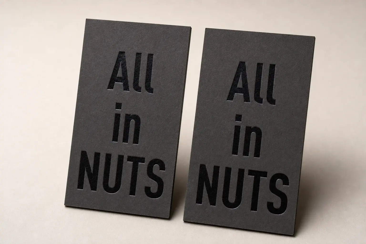 Letterpress business card printed by InkPavo, No. 004