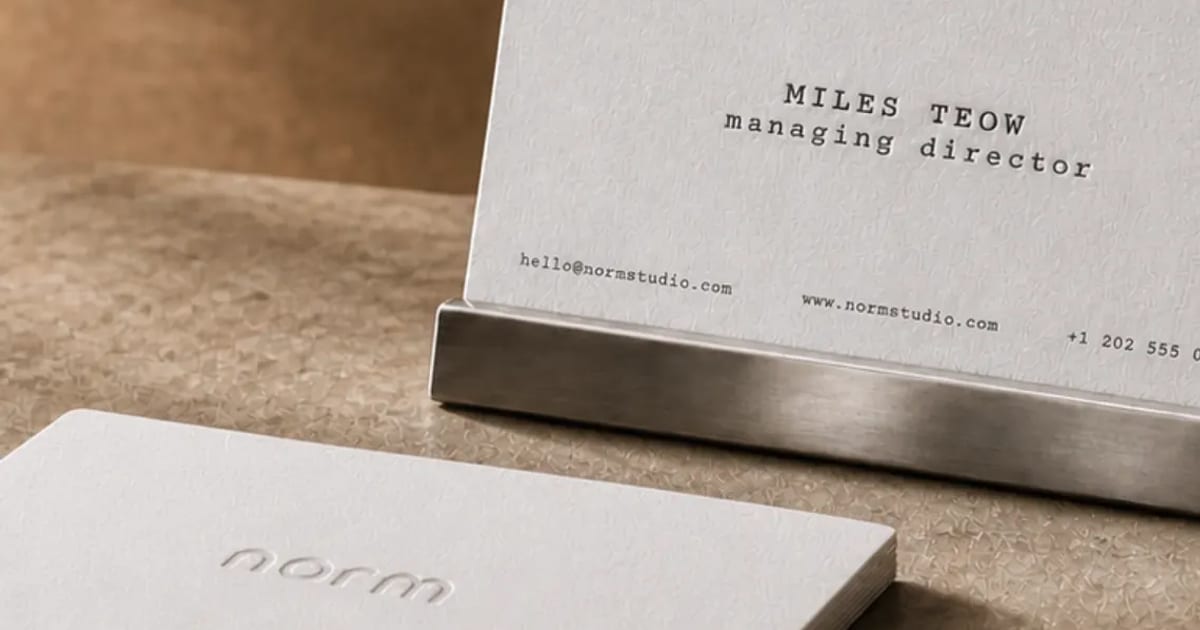 Letterpress Business Cards on Thick Cotton Paper — Inkpavo