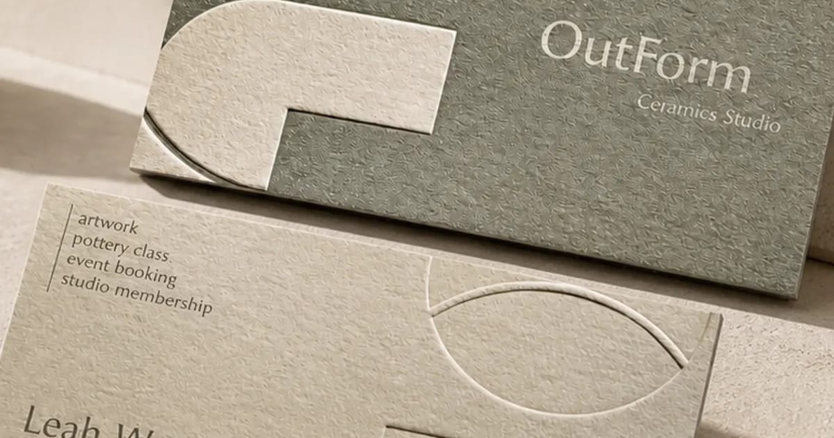 Uncoated Business Cards — Linen, Kraft & Eggshell — Inkpavo